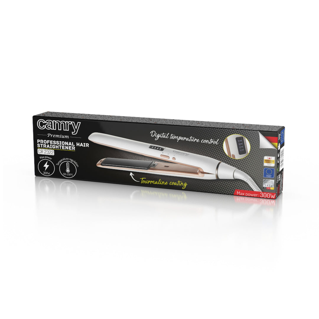 Lisseur de cheveux professionnel en céramique-tourmaline Camry CR 2322