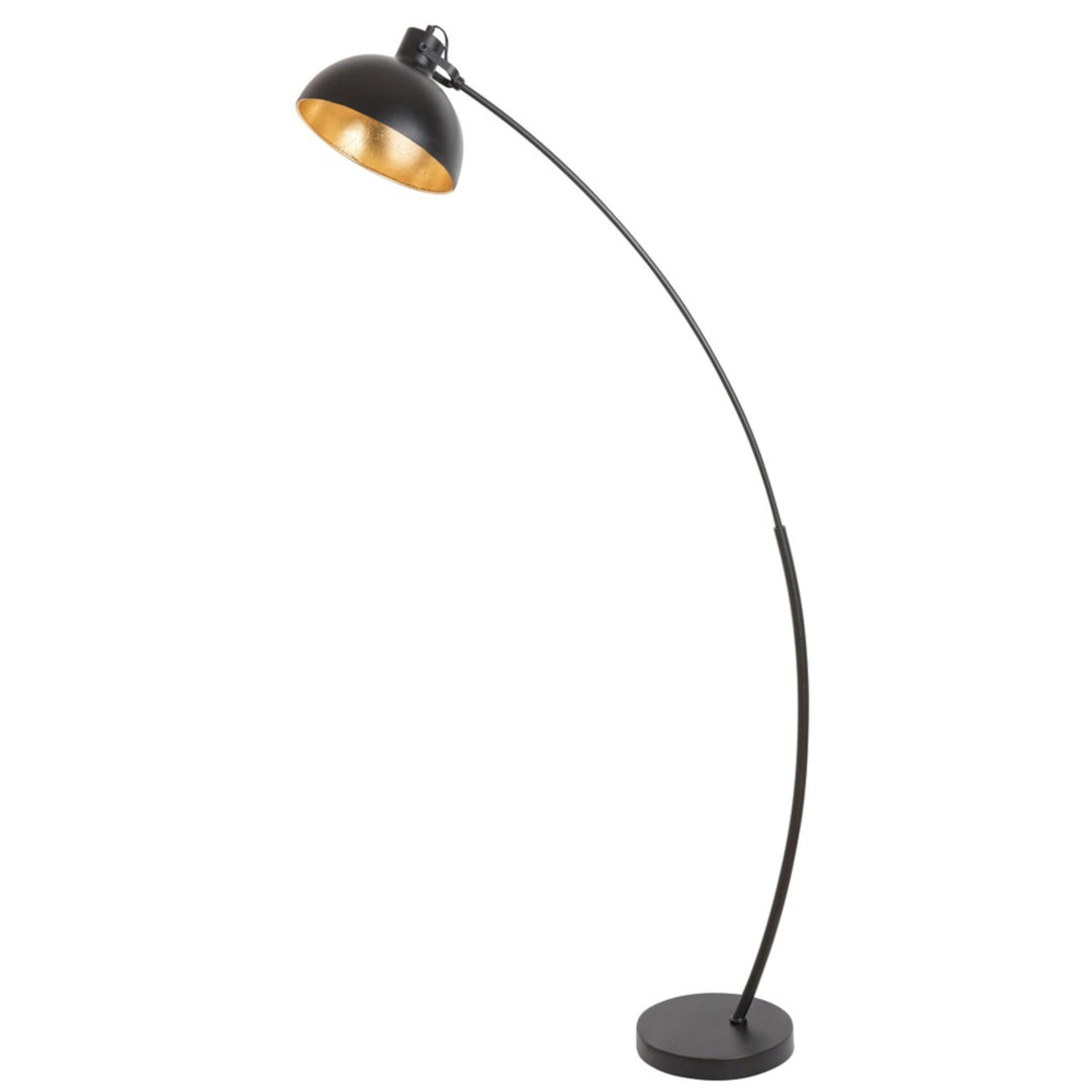 Lampadaire Otto Rabalux E27 MAX 60W, goldfoil, noire mate