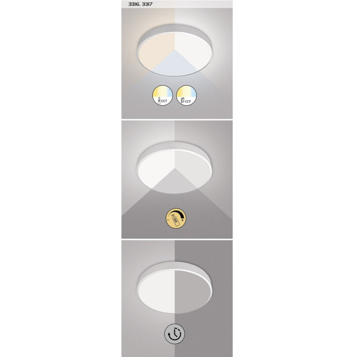 Plafondlamp Tesia, ind. Plafond. Rabalux LED 60W, zilver, 60cm