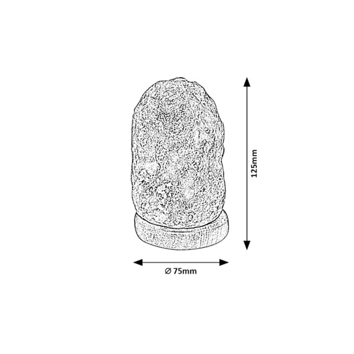 Rabalux Wasabi zoutlamp, ind.deco, USB, RGB, LED 1W