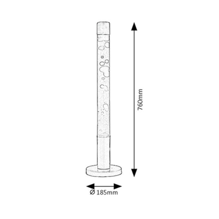 Decoratieve lamp Dovce Rabalux lavalamp E14 40W rood-geel