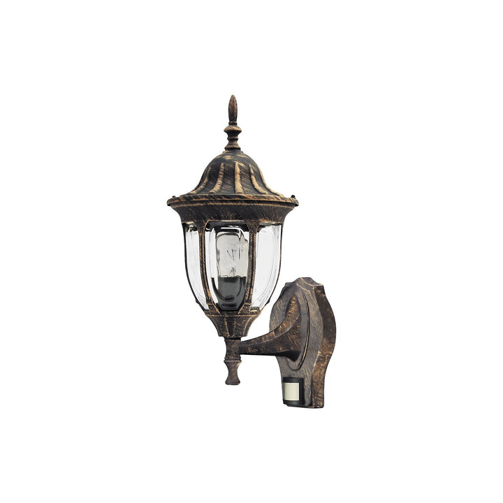 Milano Rabalux tuinwandlamp Buitenwandlamp up60Wa. goudkleur IP43