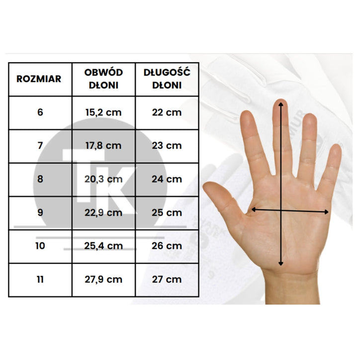 GANTS ANTI-FOULARDS À MANCHETTES ALLONGÉES TAILLE 8 (1 PAIRE)