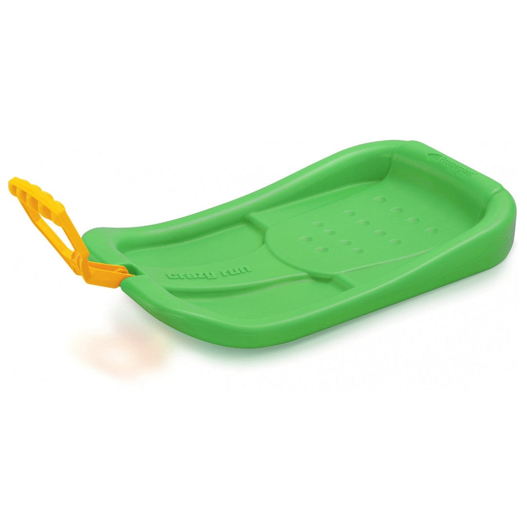 Luge a neige en plastique Crazy Run  Bobsleigh pour enfants neige vert