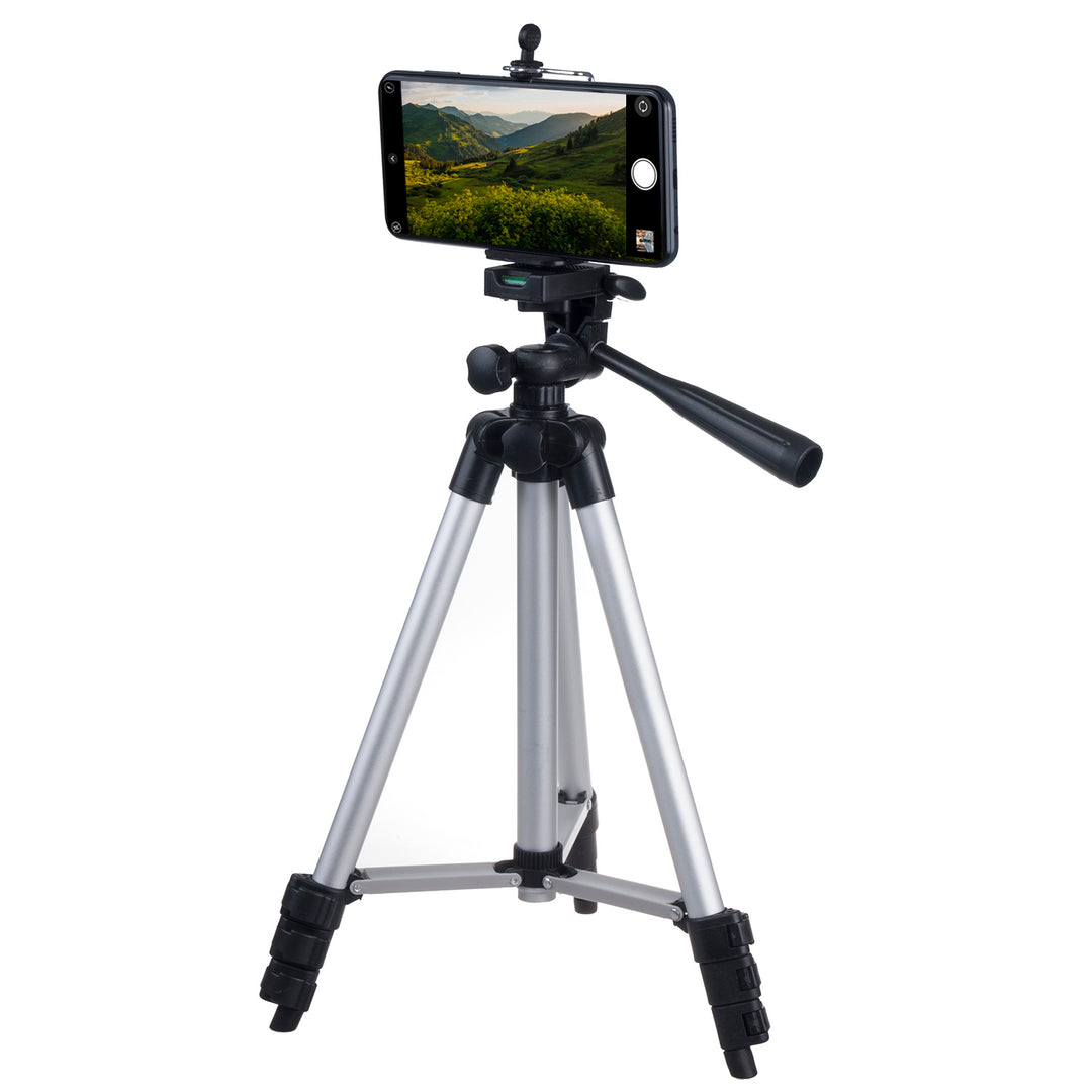 Maclean universeel 1/4" statief, voor camera's, camcorders, smartphones, ringlampen max. 1050 mm, max. 2 kg, MC-164