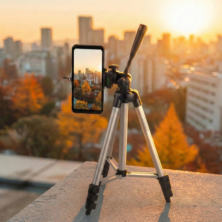 Maclean universeel 1/4" statief, voor camera's, camcorders, smartphones, ringlampen max. 1050 mm, max. 2 kg, MC-164