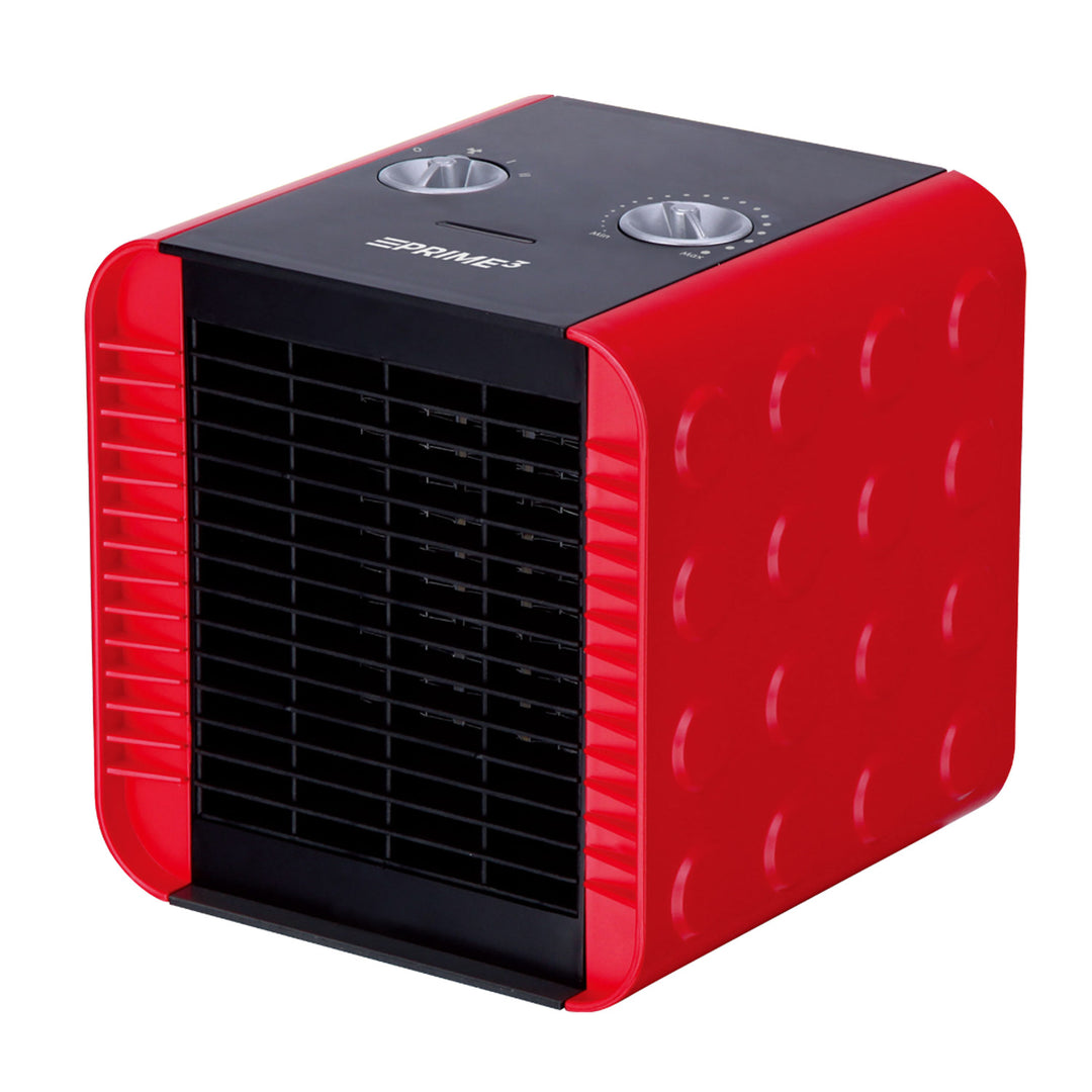 Ventilateur thermique Prime3 PTC SFH81RD, 750W/1500W, rouge/noir