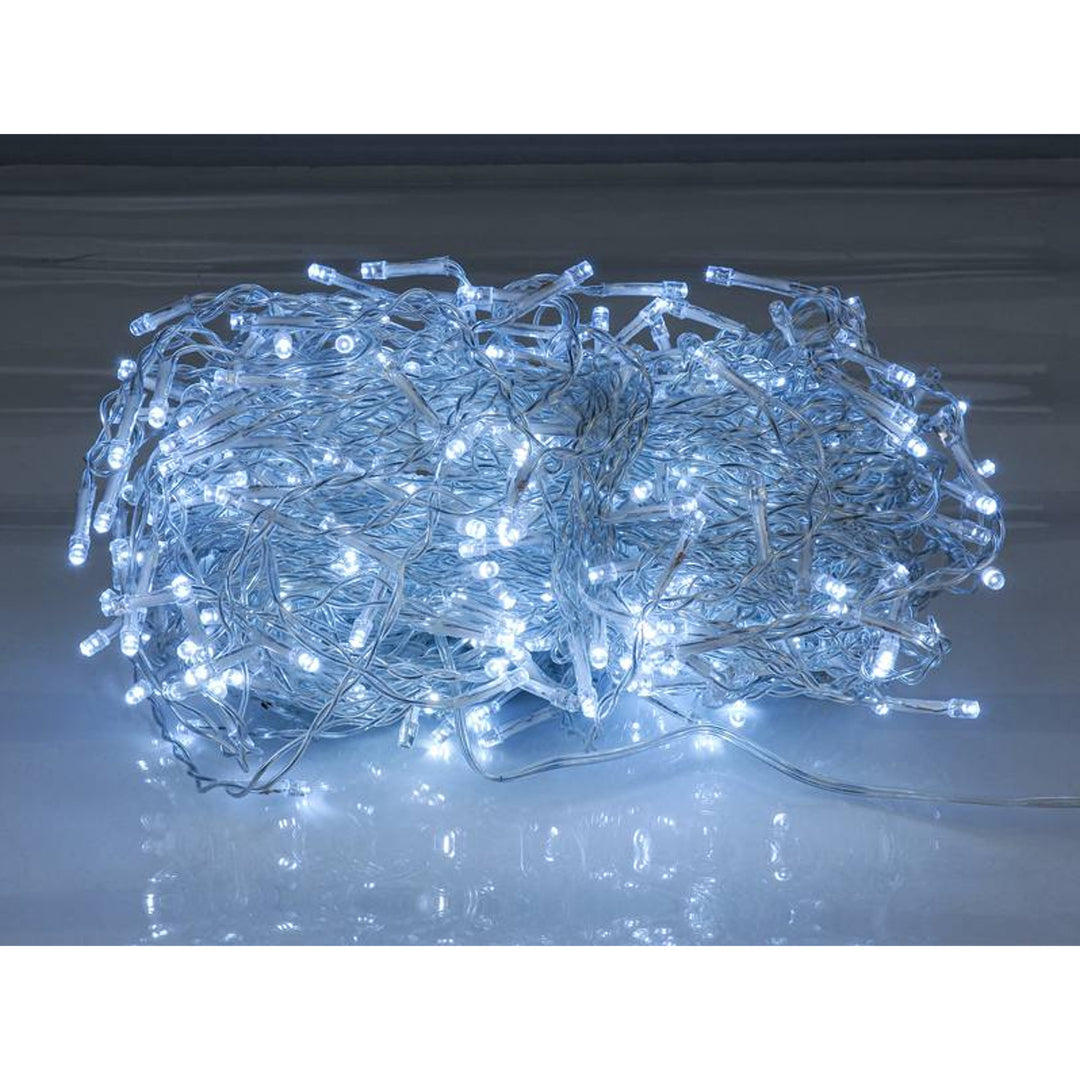 Guirlande lumineuse ML50Z 100 glaçons 500 Led 15m blanc froid IP44