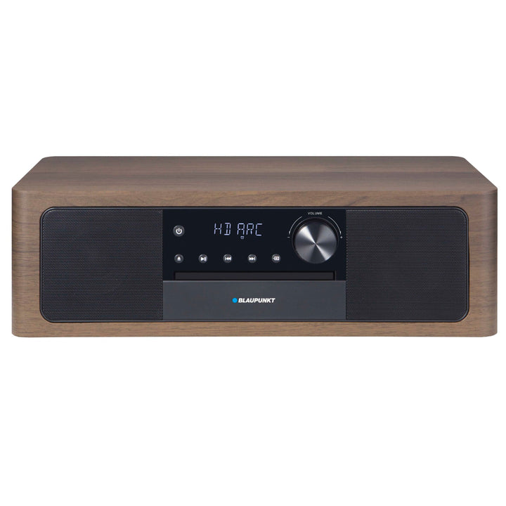 Blaupunkt MS22BT Microsystème avec Bluetooth HDMI ARC 50 W RMS (2 x 25 W) Radio FM Lecteur CD Indicateur LED AUX Télécommande Boîtier en bois