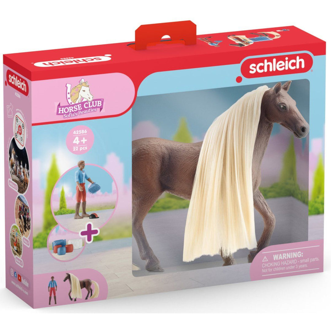 Kit de base Schleich Horse Club Leo and Rocky starter set SLH42586