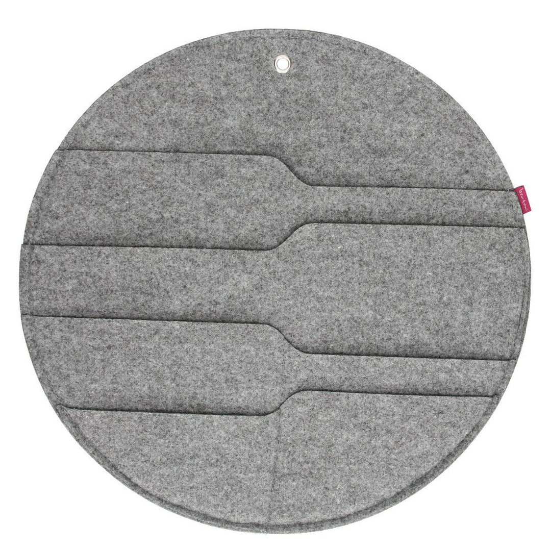 Reuzenrad wandorganizer met vakken grijs XL - 45 cm