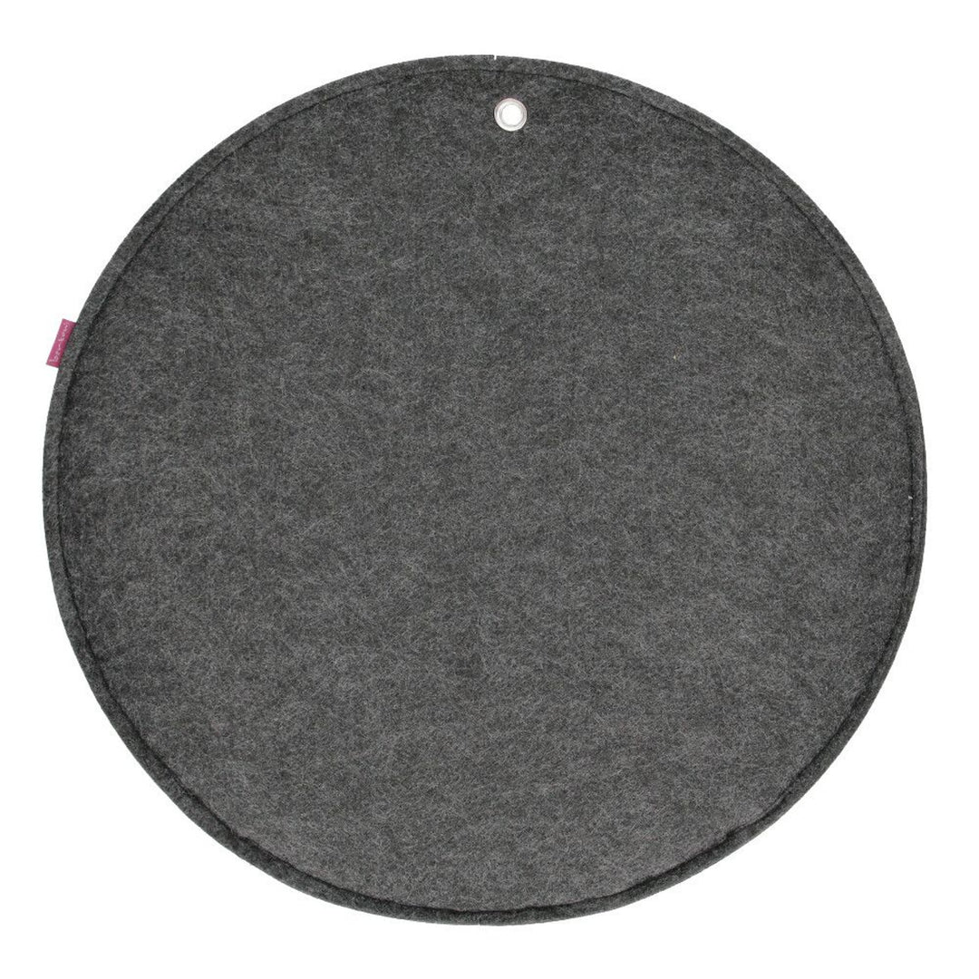 Organisateur mural en feutre Bertoni Circle XL diamètre 45 cm - anthracite, 4 poches