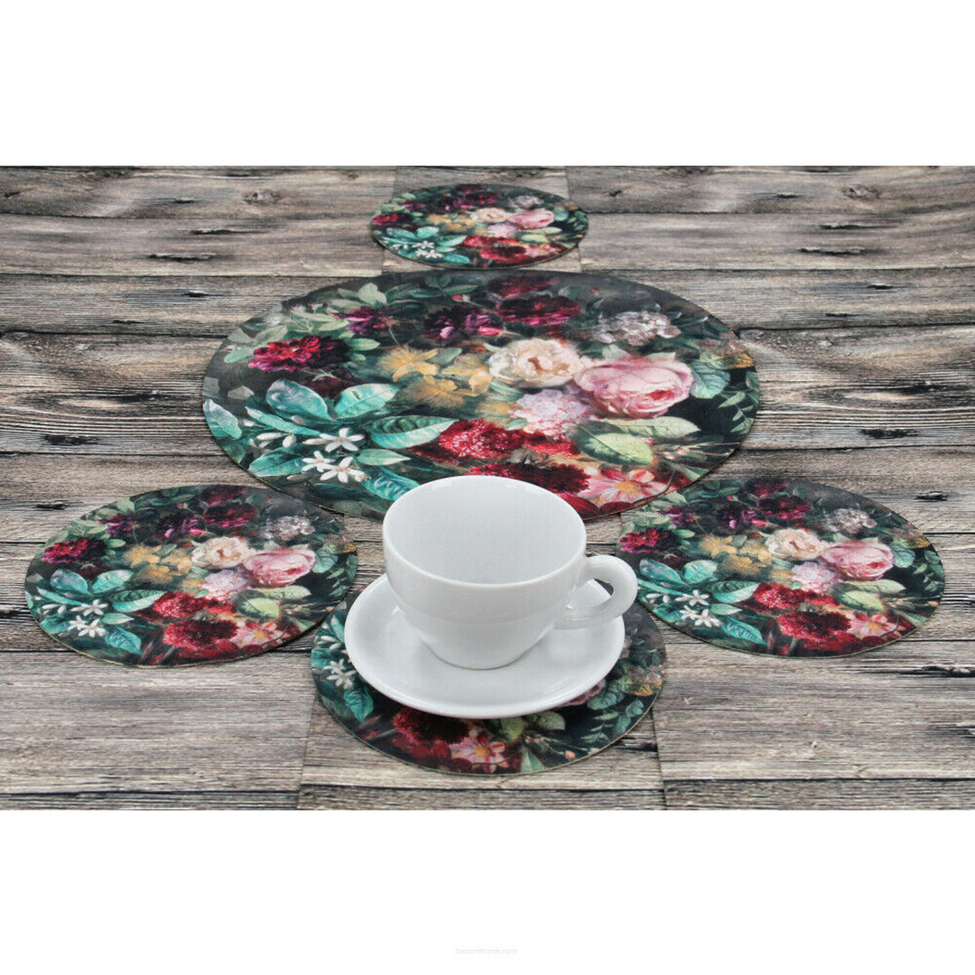 Set ronde vilten placemats 1 + 4 - BUNCH
