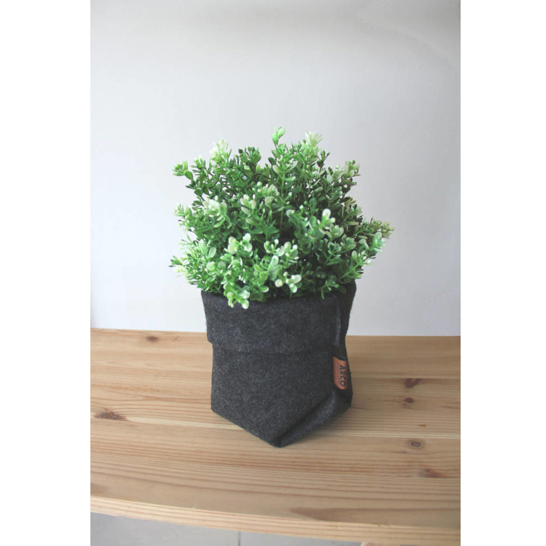 Support de pot de fleurs en feutre Taille simple M - 15 cm