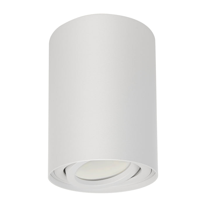 Maclean Plafond Rond Blanc MCE422 + Ampoule LED GU10 5W 4000K
