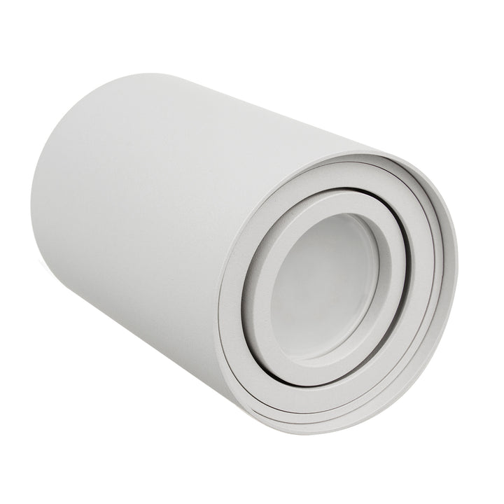 Maclean Plafond Rond Blanc MCE422 + Ampoule LED GU10 5W 4000K