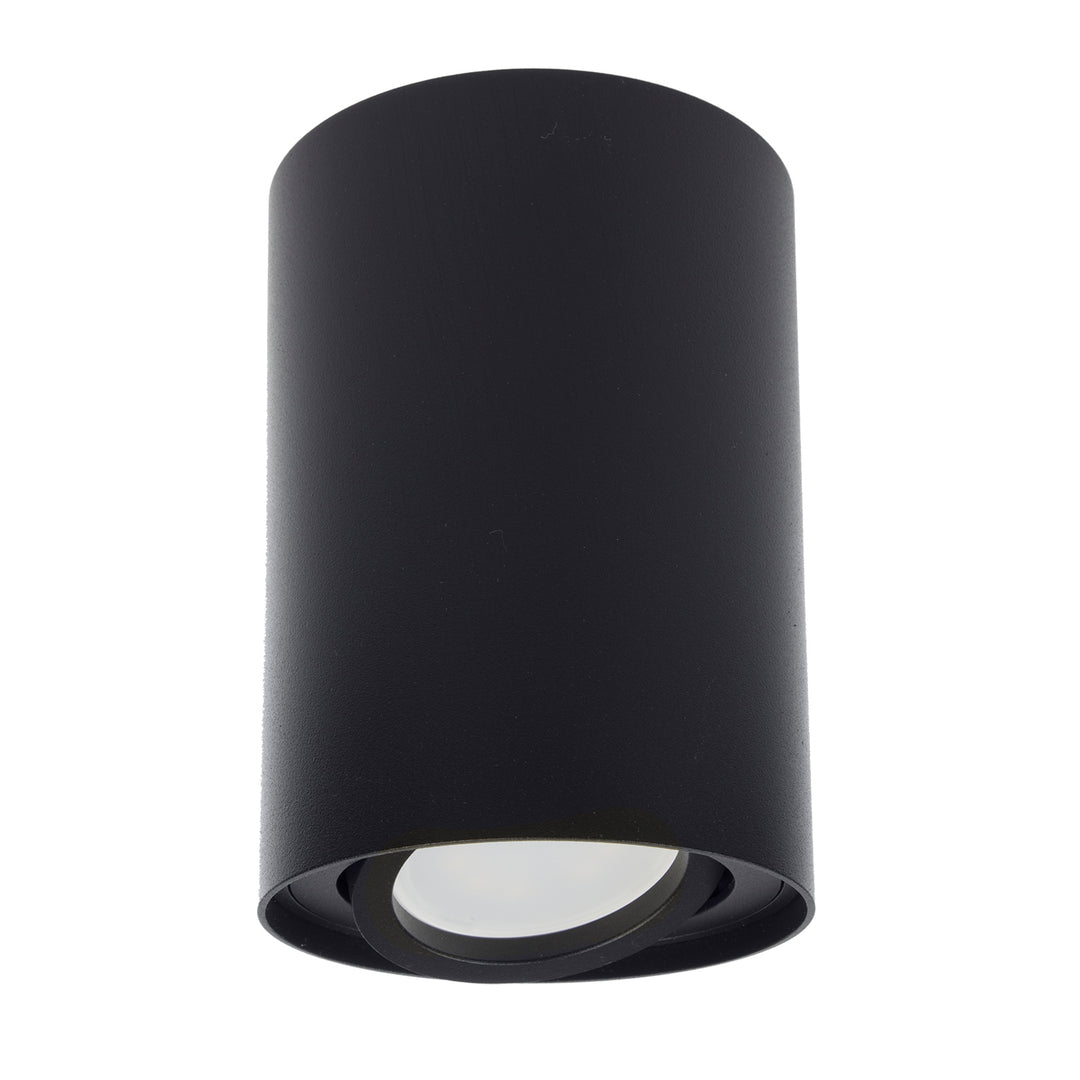 Maclean Round Plafond Noir MCE422 B + Ampoule LED GU10 5W 4000K