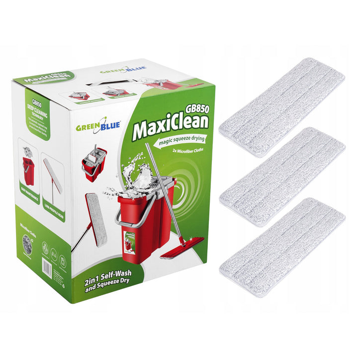 Seau à franges plat automatique + 3 inserts en microfibre