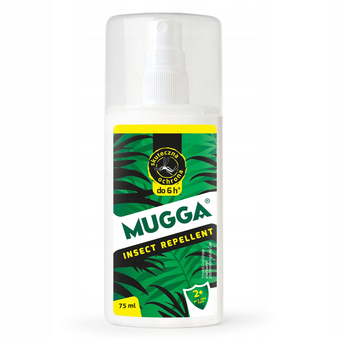 Mugga spray 9,5% 75ml pour les moustiques tiques + Lotion apaisante 50ml
