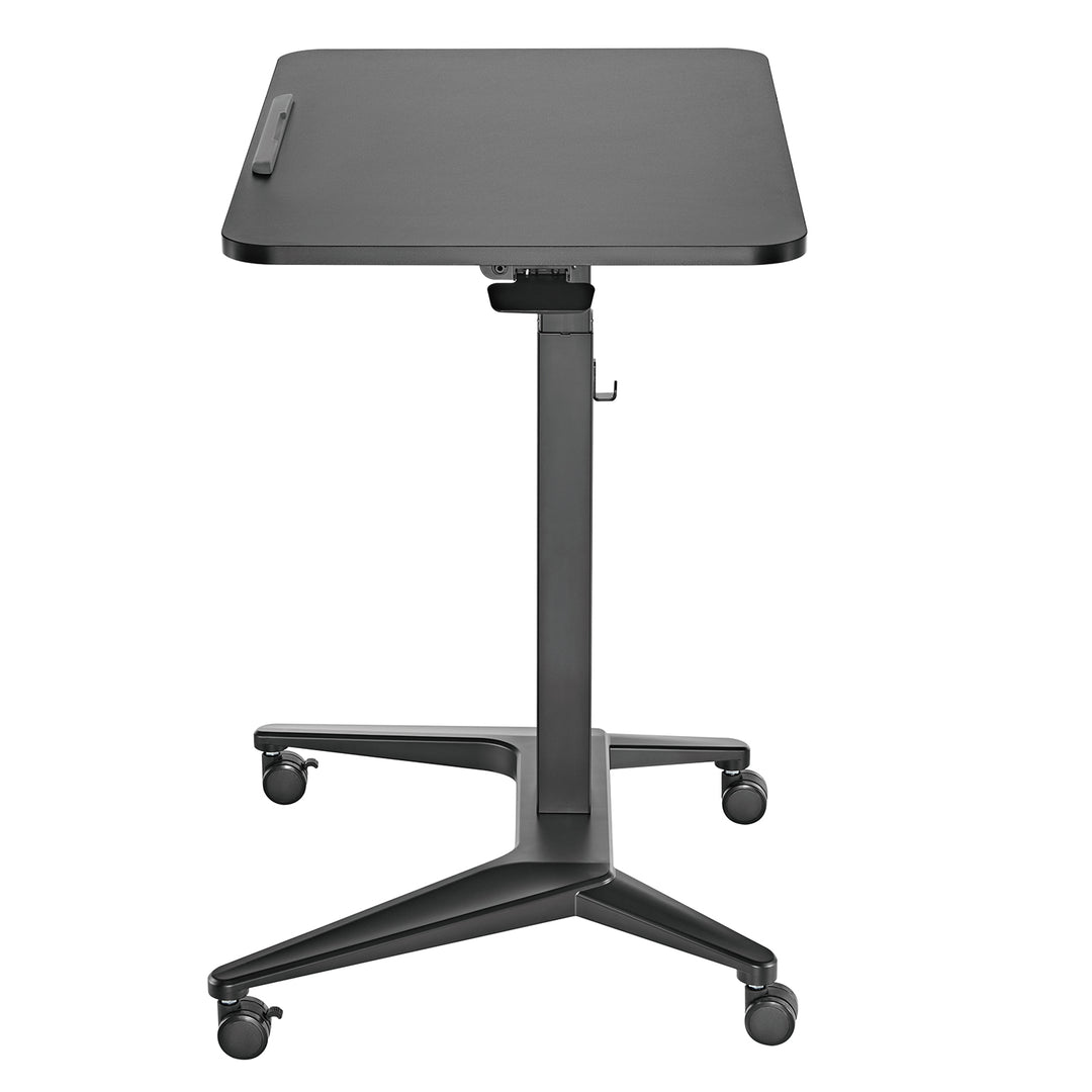 Maclean MC-453B mobiel laptopbureau, zwart, pneumatische hoogteverstelling, 80x52cm, 8kg max, 109cm h, MC-453B