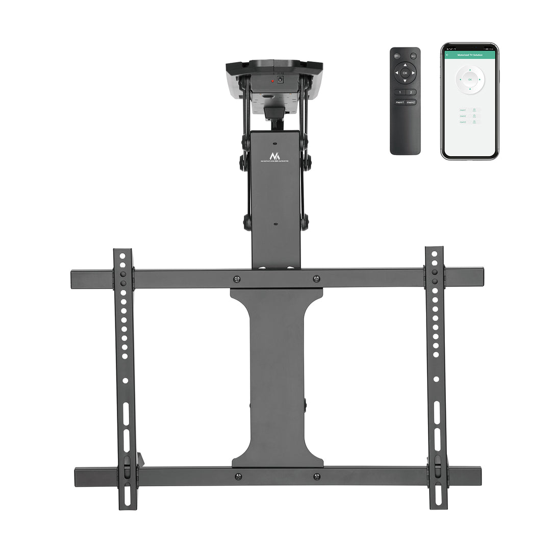 Maclean MC-880T Elektrische TV-beugel, TUYA beugel, max VESA 600x400, voor schuine wanden, afstandsbediening, 32"-70", 35kg,