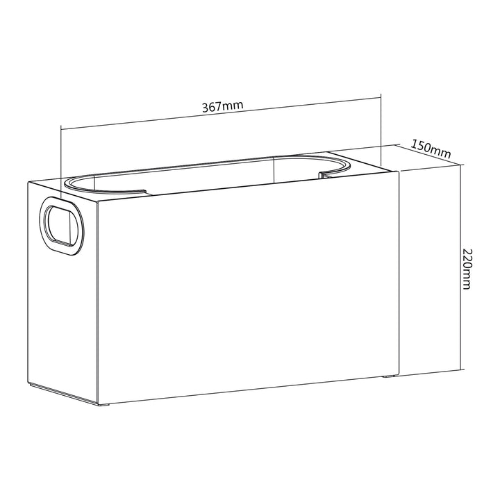 Maclean MC-479 Universele container voor cosmetica en toiletartikelen 8 kg 367x150x220 mm