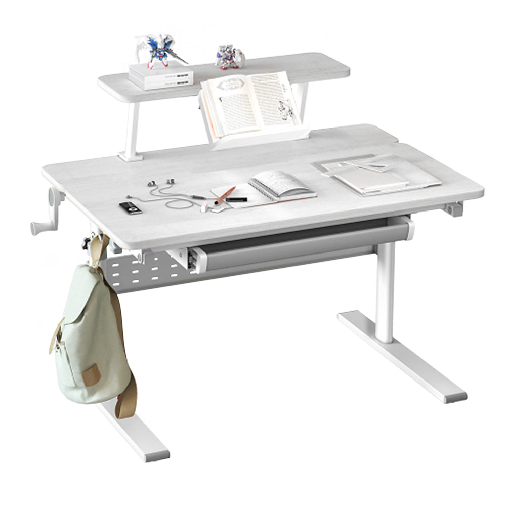 Ergo Office ER-483 In hoogte verstelbaar kinderbureau, grijs, max 40kg, 900x600 mm,