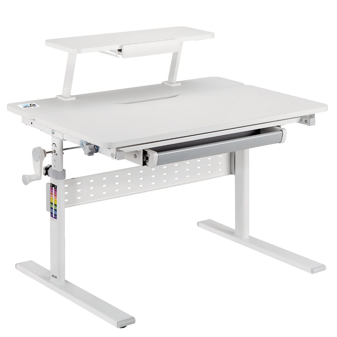 Ergo Office ER-483 Bureau pour enfants  réglable en hauteur, gris, max 40kg, 900x600 mm,