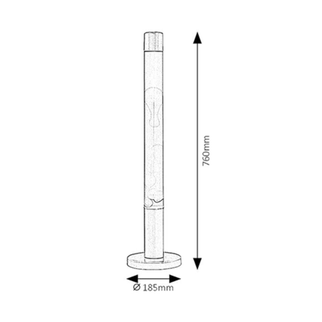 Decoratieve lamp Dovce lavalamp E14 40W oranje-paars