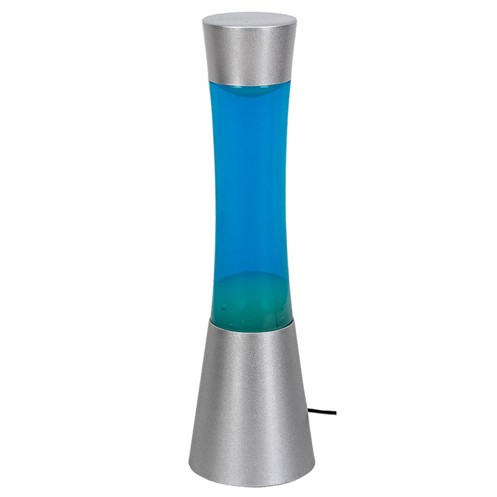 Lavalamp Gy6.35 20W, 39,5 cm zilverblauw - decoratieve lamp