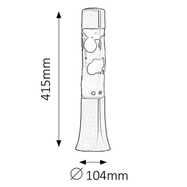 Marshal lavalamp E14 25W oranje - transparant -