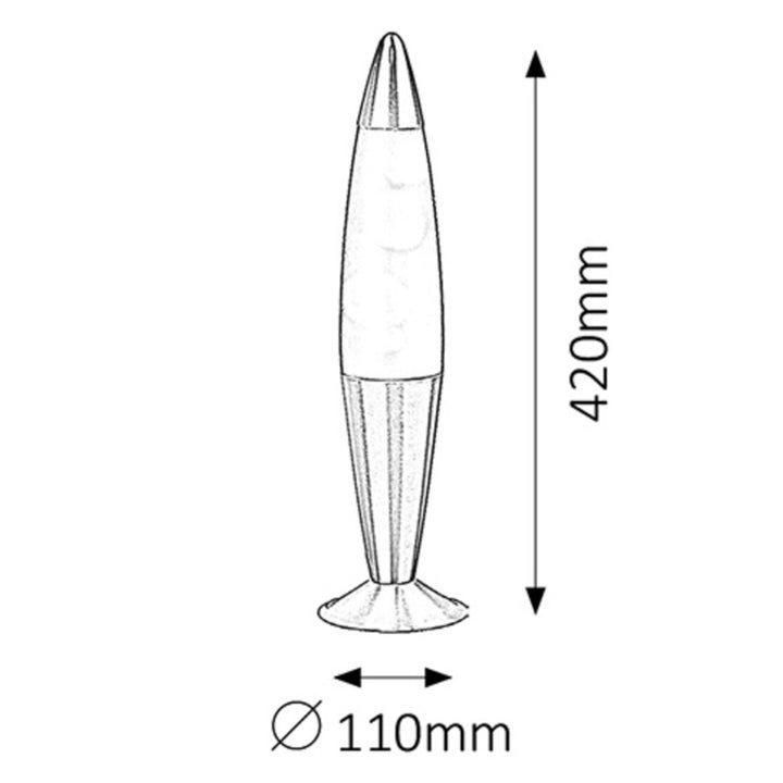 Lollipop2 lavalamp E14 25W oranje-paars - decoratieve lamp