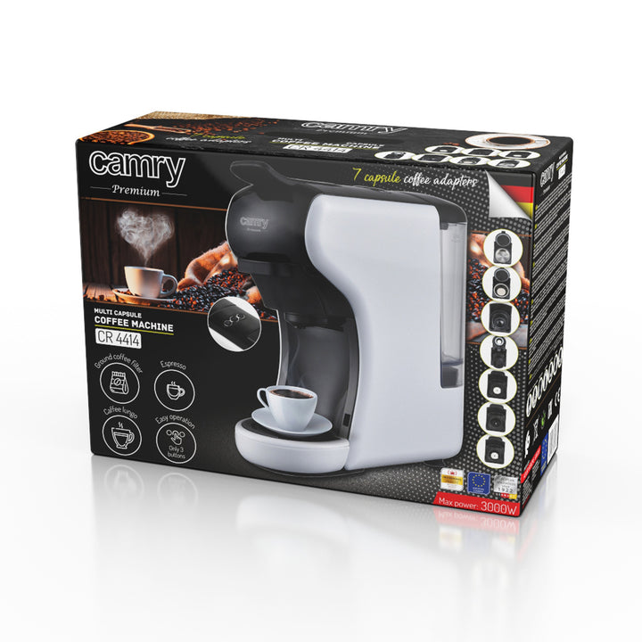 Machine à espresso Camry, pression, multi-capsules, 19 bar, CR 4414