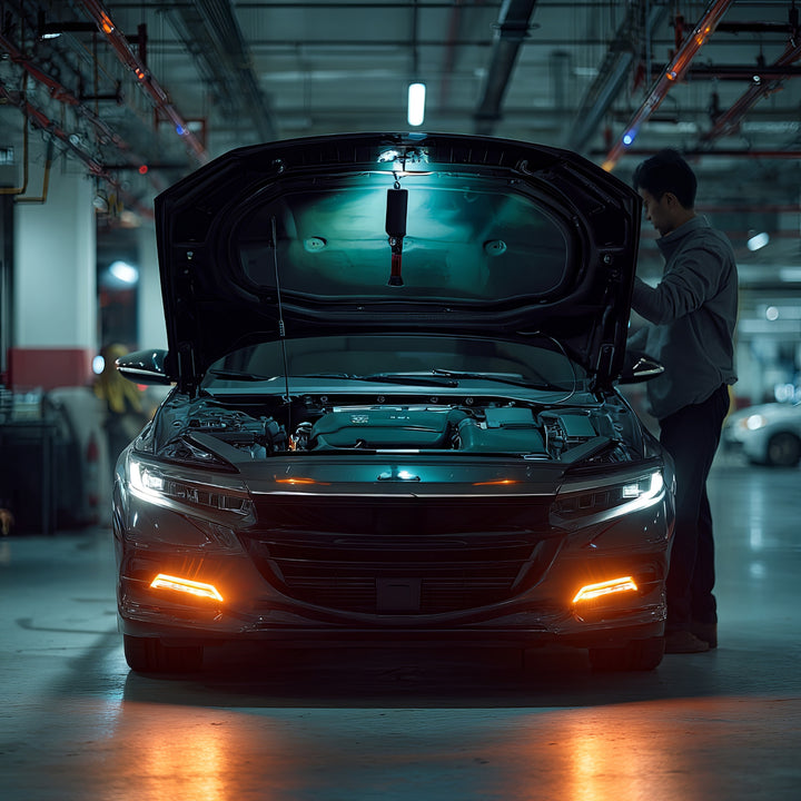 Lampe d'atelier magnétique COB Maclean, 2x1200mAh, 700lm, USB Type-C/Micro USB, MCE307