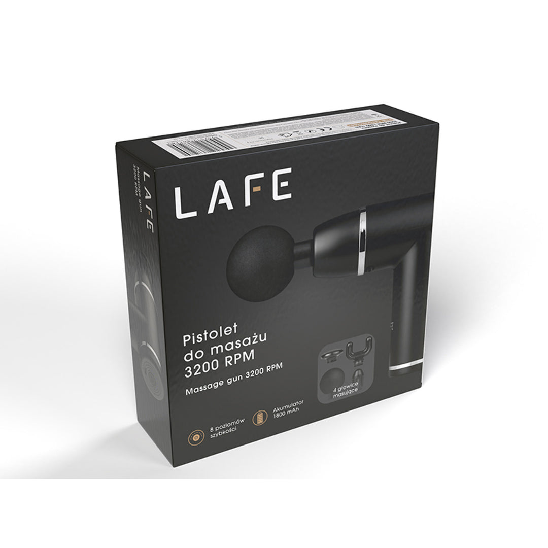 Pistolet de massage Lafe GUN001 3200 RPM 1800 mAh 10W batterie rechargeable