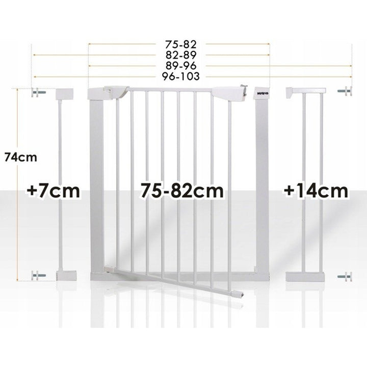 Veiligheidsbarrière voor deuren, trappen 75-103cm HanksKids