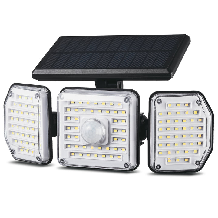 Maclean MCE615 Lampe solaire à LED avec détecteur de mouvement IP65 4W 320 lm 4000K Li-ion 1200 mAh 3 modes de fonctionnement