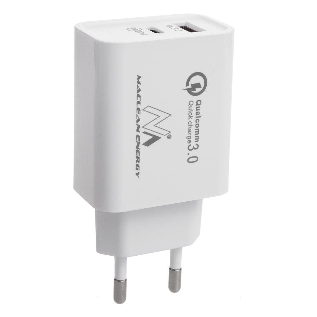 Chargeur secteur 20W Quick Charge Power Delivery USB Type-C et câble de 1m