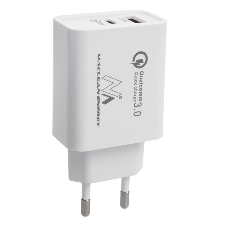 Chargeur secteur 20W Quick Charge Power Delivery USB Type-C et câble de 1m