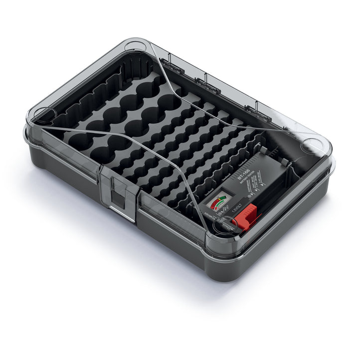 Organiseur de piles avec testeur Kistenberg Battery Box KBBT amovible