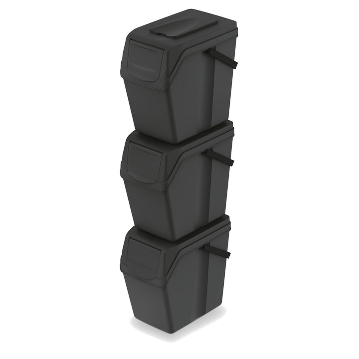 Keden SORTI BOX 3x25l vuilnisbak - zwart recycling