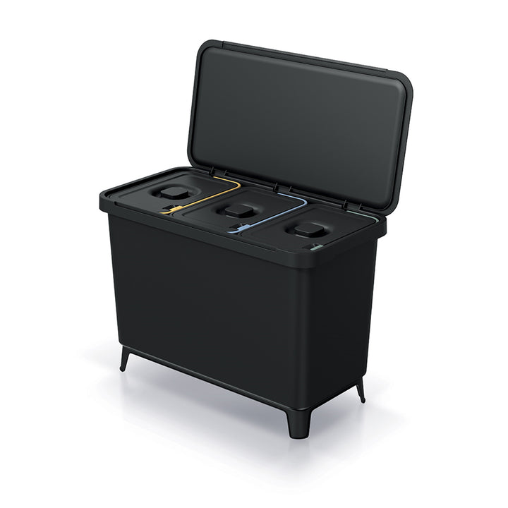 Keden SYSTEMA poubelle - 3x10l noir recyclage