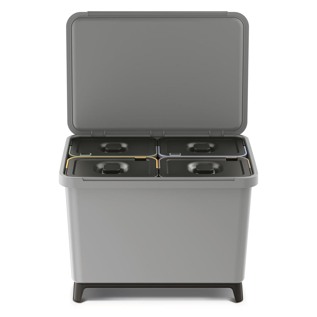 Poubelle Keden SYSTEMA - gris clair, 4x10 litres