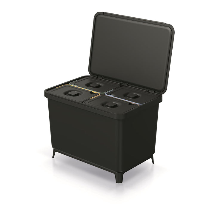 Keden SYSTEMA poubelle 4x10 litres - noir recyclage