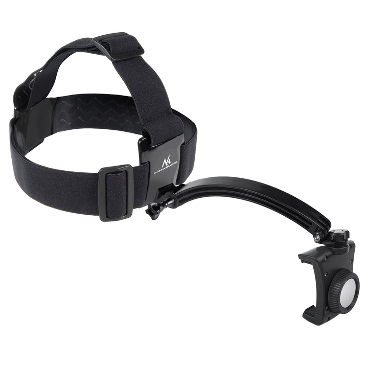 Maclean MC-447 sporthoofdband, draaibaar, voor mobiele telefoon, camera, GoPro en andere camera's