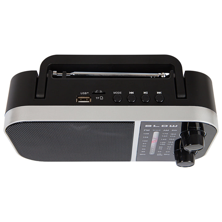 Radio analogique portable AM/FM RA6 alimentée par piles et secteur Blow