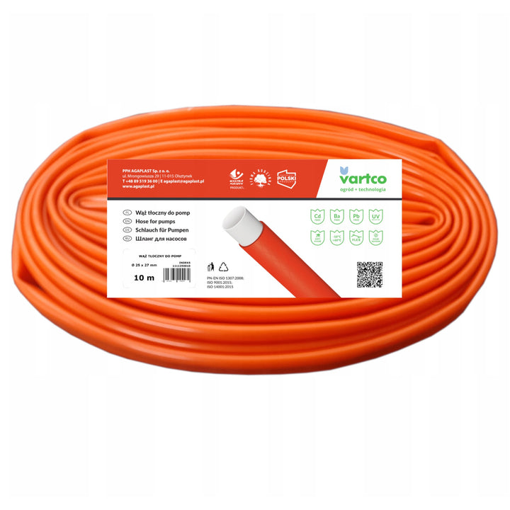 Tuyau de refoulement pour pompes VARTCO 1111320010 - longueur 10 m diamètre ext. 32 mm
