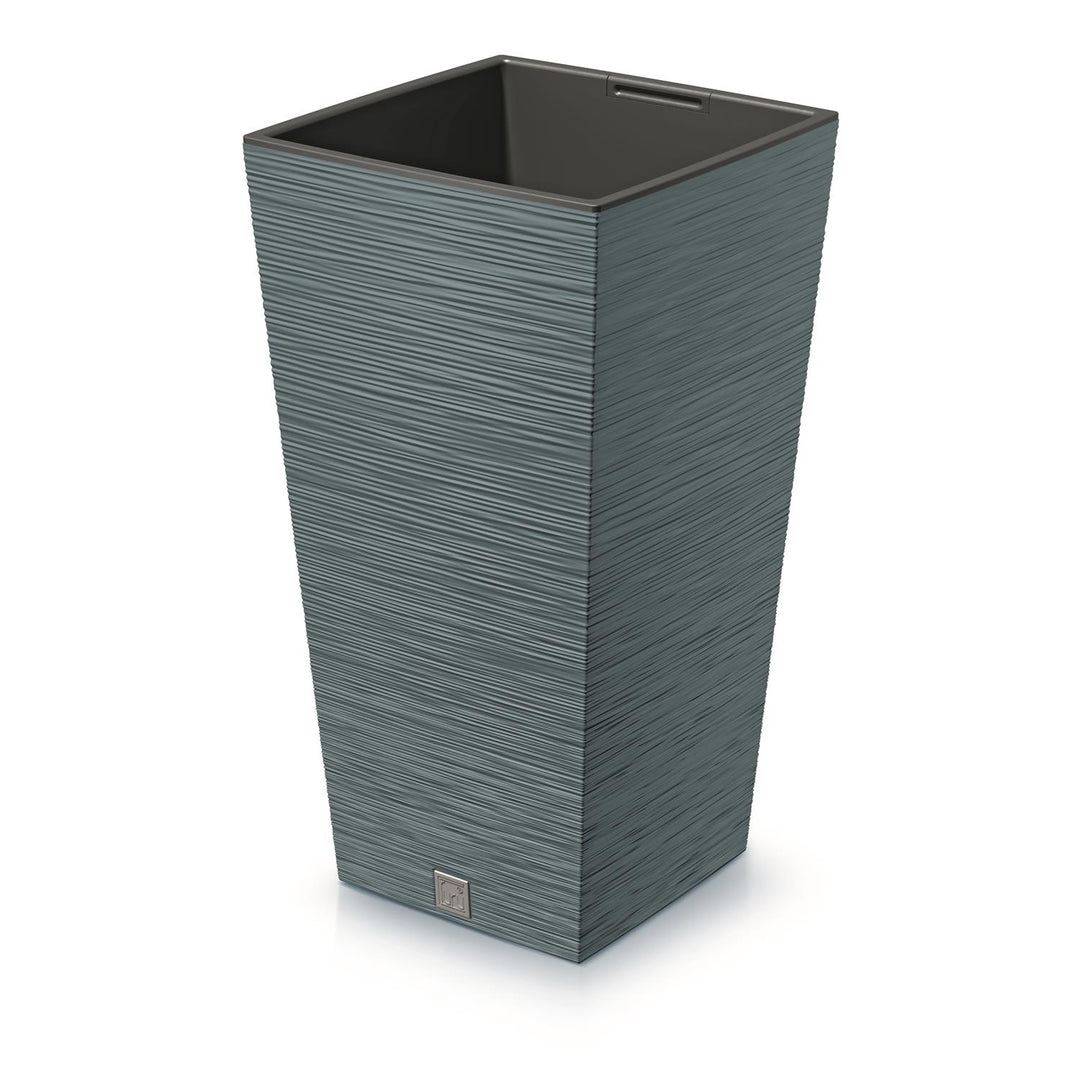 Prosperplast Furu Pot de fleurs carré avec insert DFSH240-5415C - Bleu scandinave