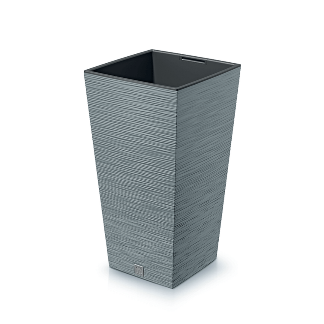 Prosperplast Furu Pot de fleurs carré avec insert DFSH300-422U - couleur béton (gris)