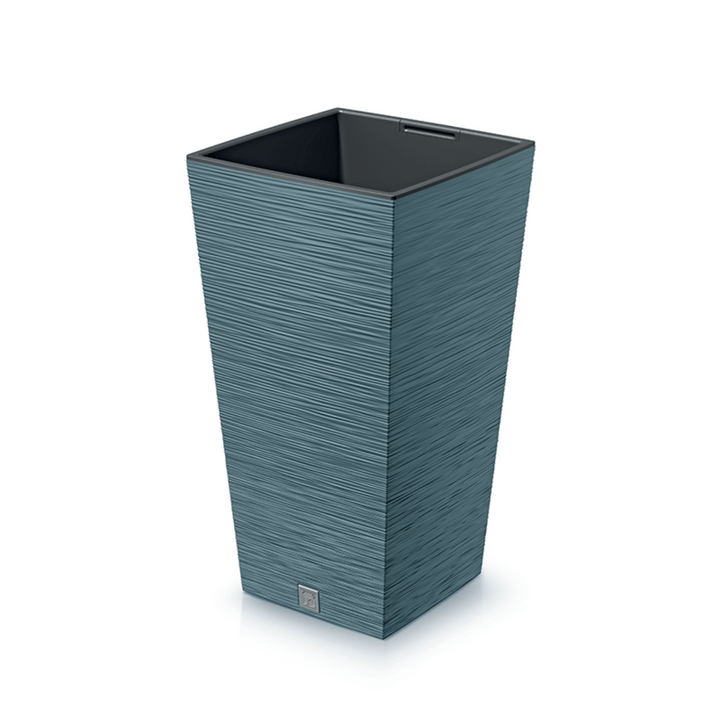 Prosperplast Furu Pot de fleurs carré avec insert DFSH300-5415C - Bleu scandinave